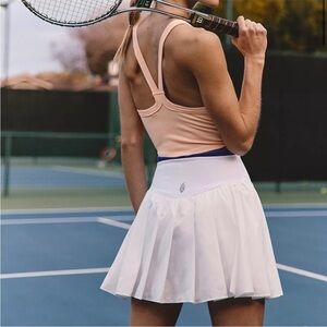 FP Movement White Pleated Swing of Things Skort In White